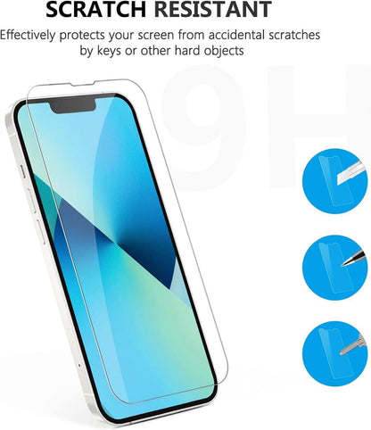 SPARIN Schutzfolie für iPhone 13 6,1 Zoll, 3 Stück Displayschutz Kameraschutz 9H
