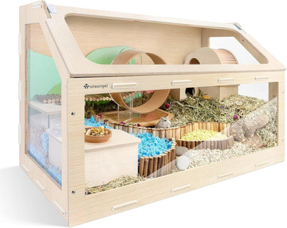 Niteangel Vista Hamsterkäfig schräge Öffnung MDF Aspen