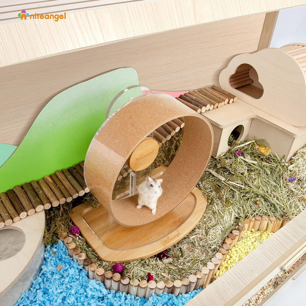Niteangel Hamsterkäfig | MDF Aspen Kleintierkäfig | syrische Zwerghamster