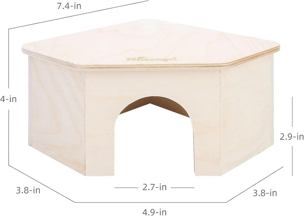 Niteangel Birkenkammer Hamsterversteck Holzhaus Kletterrampe