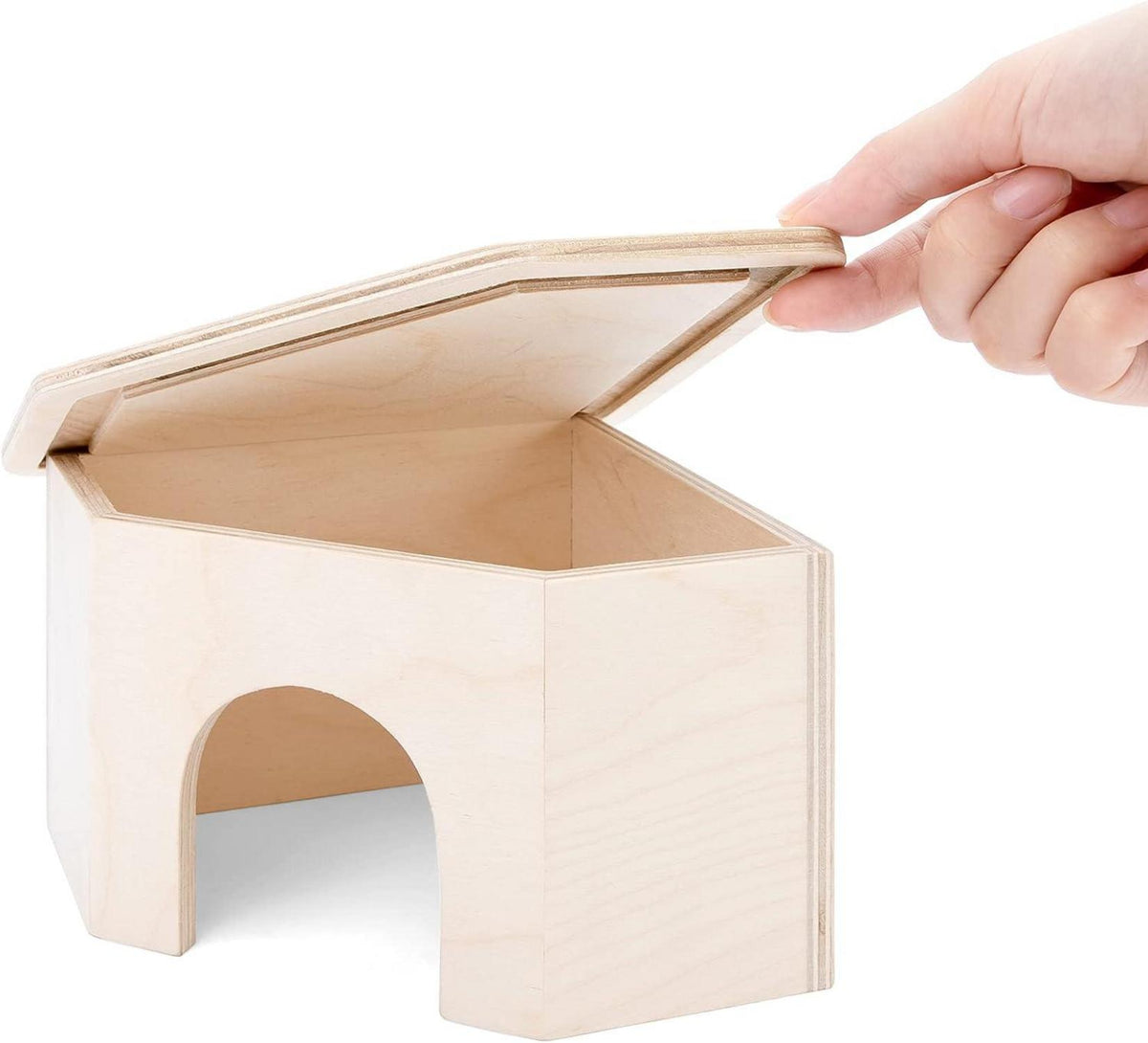 Hamsterversteck Birkenholz, Hamsterhaus mit Kletterrampe und Höhle