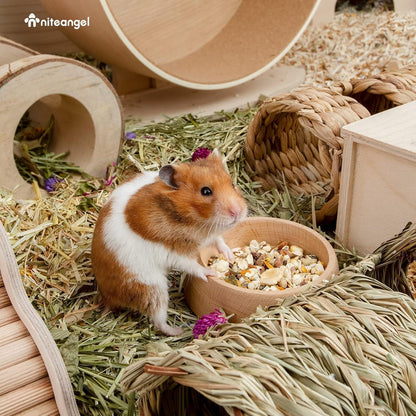 Holz Hamster-Futternapf 7,9 cm – Kleintier-Futterschale