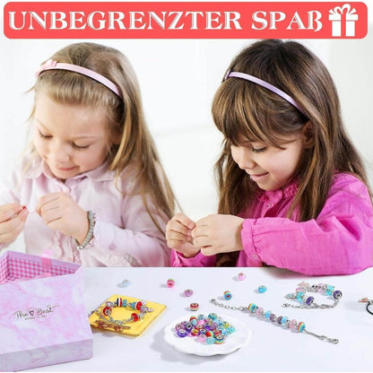102-teiliges Caffox Charm Armband Bastelset für Mädchen DIY