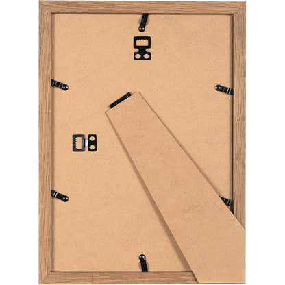 Bilderrahmen A4 Holzfarbe Plexiglas 3er Set Fotorahmen 21x30