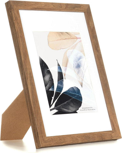 Bilderrahmen A4 Holzfarbe Plexiglas Posterrahmen Fotorahmen 3er Set
