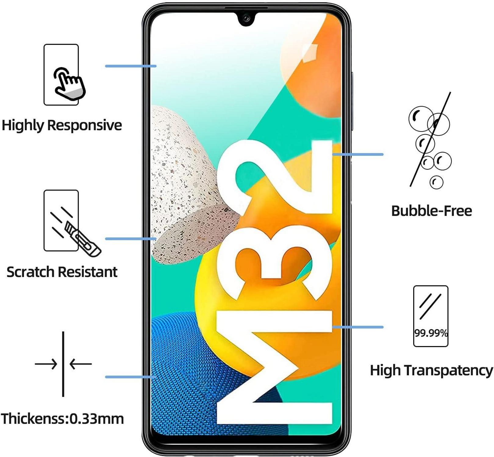 Panzer Schutz Glas Samsung Galaxy M32 5G 3er Set