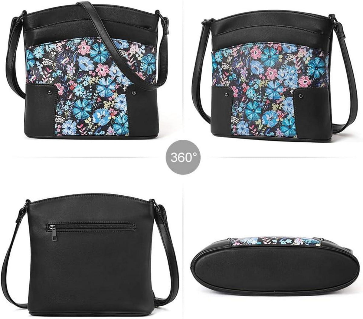 Damen Umhängetasche Klein Crossbody Clutch Handytasche Geldbörse