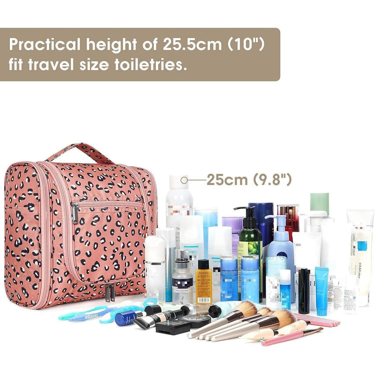 Kulturtasche zum Aufhängen, Leopard Groß