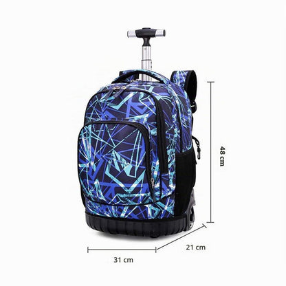 Trolley Rucksack für Schüler – Multifunktionaler Schulrucksack Rot