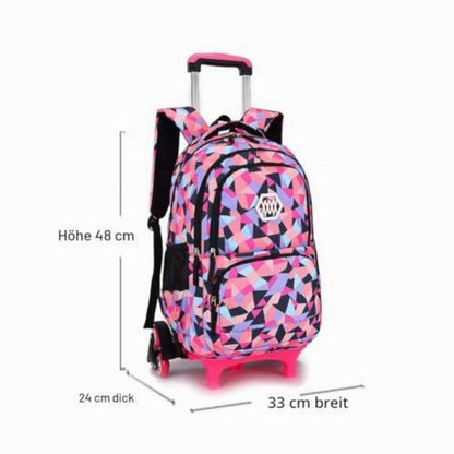 Rucksack mit Rollen für Kinder – Schultrolley für Jungen & Mädchen Klasse 3-12