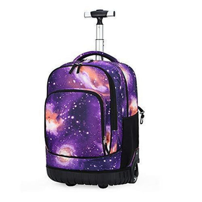 Trolley Rucksack Sternenviolett – Multifunktionaler Schulrucksack für Jungen & Mädchen