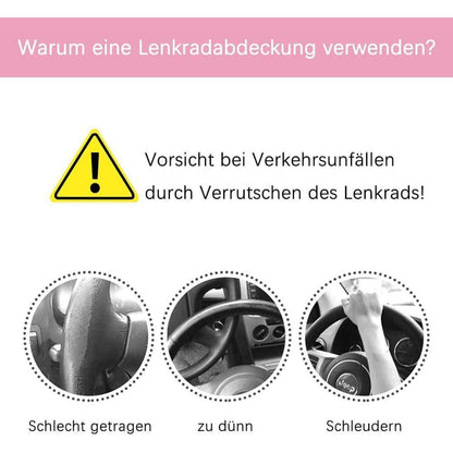 Plüsch Lenkradhülle 3er Set – Winter Komfort für Ihr Auto