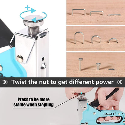 3-in-1 Handtacker Set mit 3000 Klammern & Klammerentferner