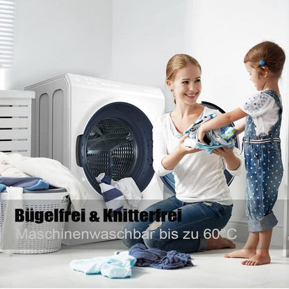 Soifox Bettwäsche 200x220 Marineblau Set Mikrofaser