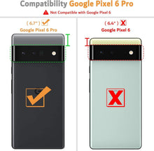 Google Pixel 6 Pro Handyhülle Leder Tasche Flipcase Schwarz