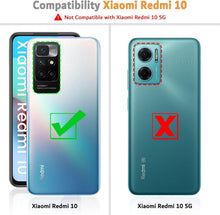 Xiaomi Redmi 10 Handyhülle Schwarz Leder Tasche mit