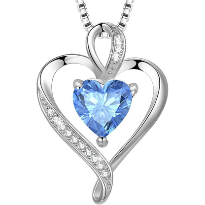 Silber Herz Halskette Damen 925 Sterling Silber Geschenk