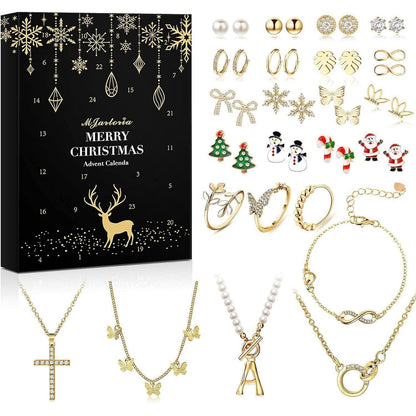 Souarts Schmuck Adventskalender 2023 für Frauen Teenager 24