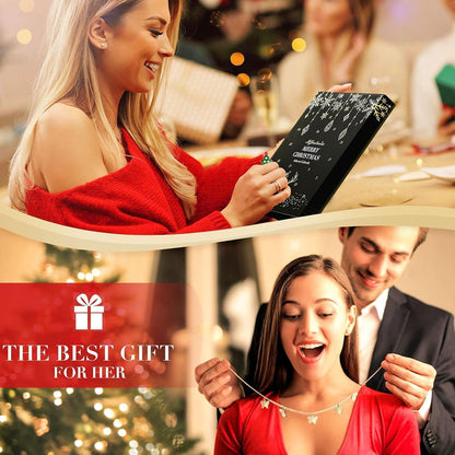 Souarts Schmuck Adventskalender 2023 für Frauen Teenager 24