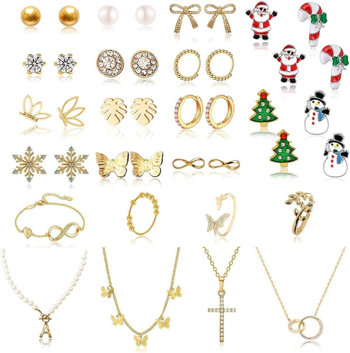 Schmuck Adventskalender 2023 für Frauen Teenager 24 Überraschungen