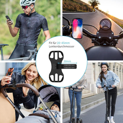 Fahrrad Handyhalterung Universal Motorrad 360° Abnehmbar 4,0-7,0 Zoll Smartphone