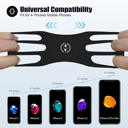 Universal Handyhalterung Fahrrad Motorrad abnehmbar 360° Grau 4,0-7,0 Zoll