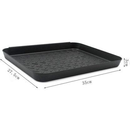 Schuhabtropfschale 3er Set Schwarz 35x27cm Kunststoffwanne