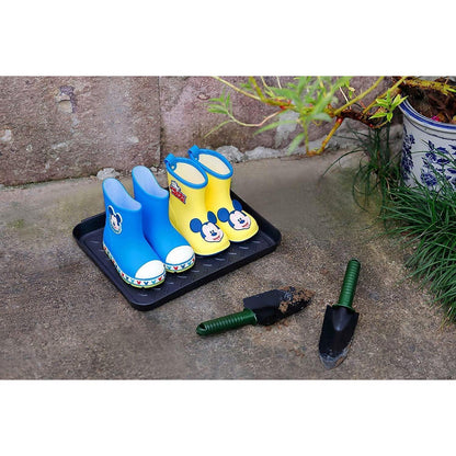Schuhabtropfschale 3er Set Schwarz 35x27cm Kunststoffwanne