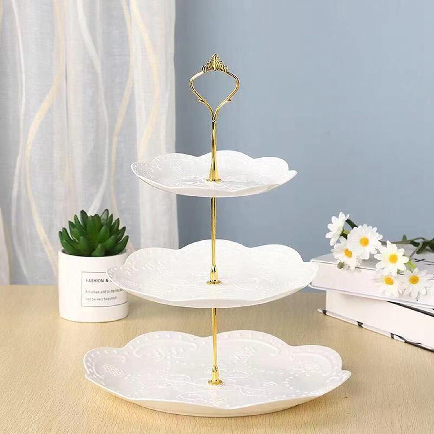 Dessertständer 3 Ebenen Cupcake-Ständer Hochzeit Tischdekoration