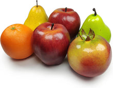 Künstliche Früchte Set Simulations-Obst-Set für Party & Deko 6teilig