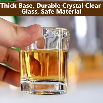 Schnapsgläser-Set 6er mit Servierbrett 60ml für Likör & Whisky