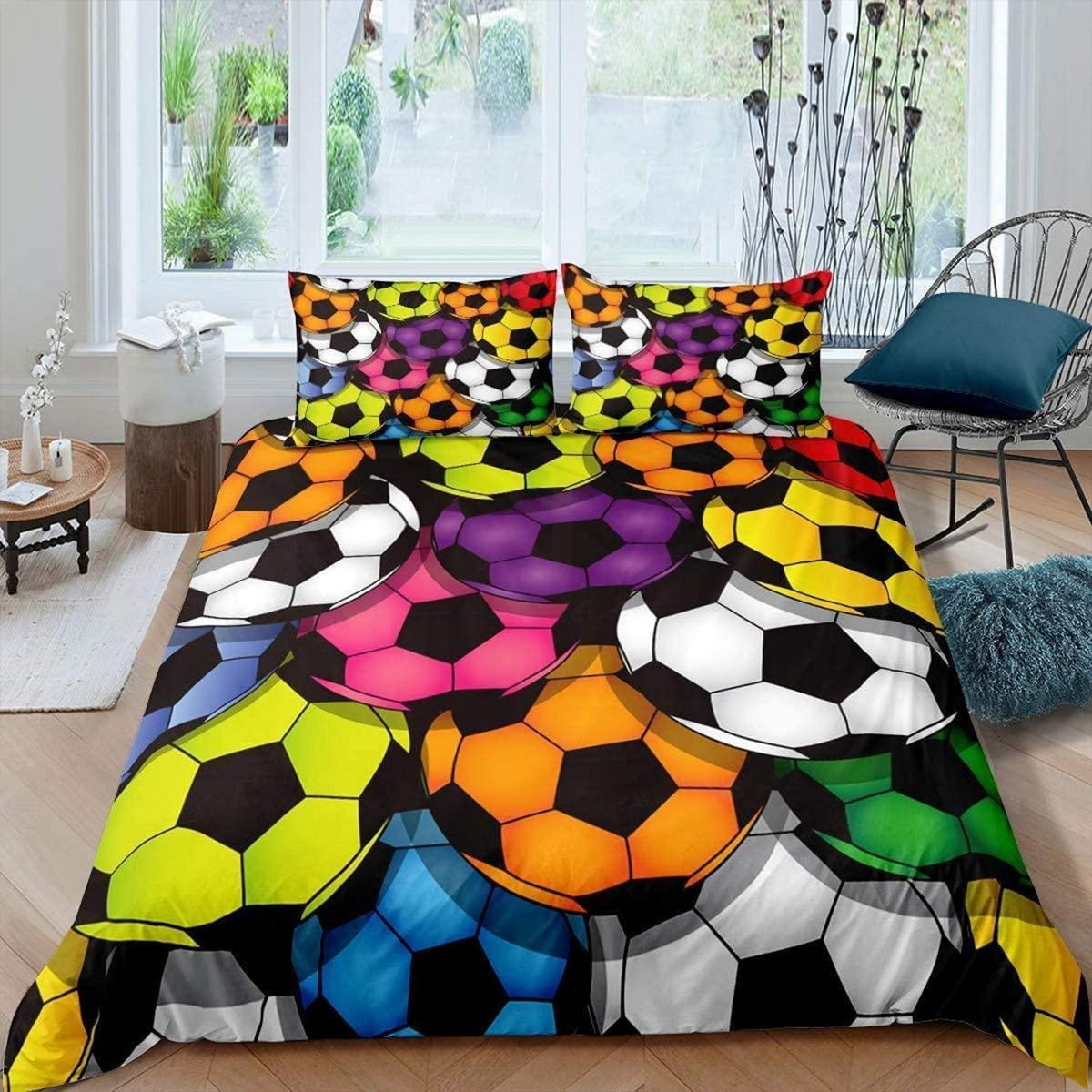 Fußball Bettwäsche Set 200x200cm – Sportthema für Kinder & Teenager