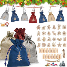 Adventskalender zum Befüllen mit 24 Säckchen und
