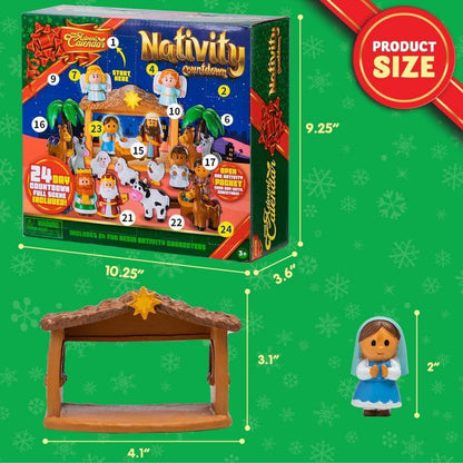 JOYIN 24-teiliger Weihnachts-Adventskalender 2024, Krippen