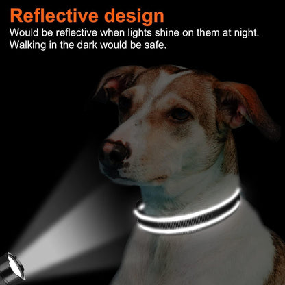 Gepolstertes Hundehalsband aus Neopren & Nylon, verstellbar, reflektierend, XL Schwarz
