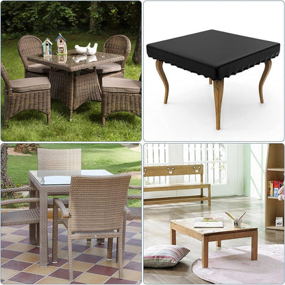 Nomiou Gartentisch Abdeckung 92x92x16cm wasserdicht Oxford-Gewebe