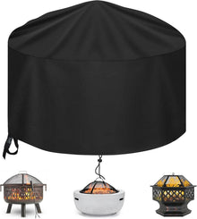 Feuerstellen Abdeckung Runde Wasserdicht 90x60cm Schwarz 500D Oxford