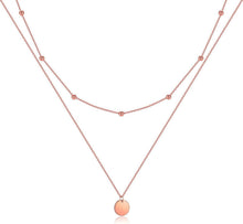 Layered Kette Silber Rosegold Gold Doppel Multilayer Halskette