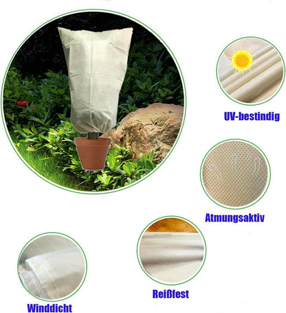 HERILIOS Pflanzenschutz Winterhaube mit Reißverschluss 200 x 240cm Beige
