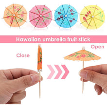 50 Cocktail-Schirmchen 10cm Bunt für Partys & Sommerfest