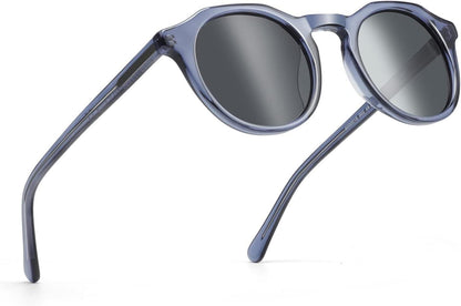 Polarisierte Vintage Runde Sonnenbrille UV400 Schutz Herren