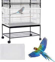 Vogelkäfig Abdeckung Samenfänger Papageien Kordelzug Kleintiere Disney