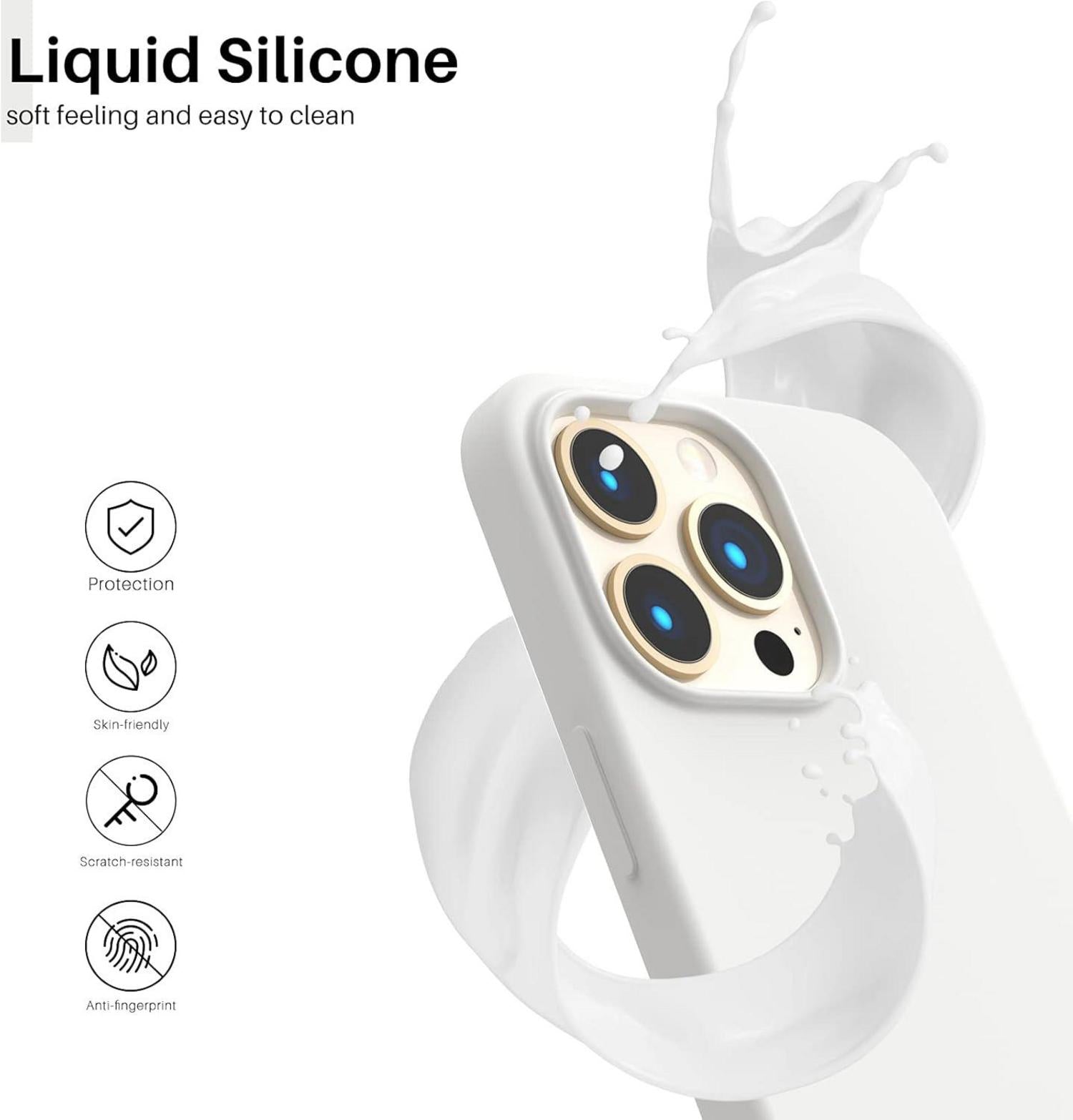 iPhone 13 Pro Silikon Case Ultra Dünn Flüssig Silikon Schutz 6,1 Zoll