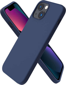 Silikon iPhone 13 Mini 5,4 Hülle Voller Schutz Marineblau
