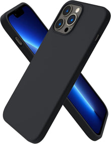 Schwarzes Silikon Case für iPhone 13 Pro Max 6,7 - Ultra Dünn & Voller