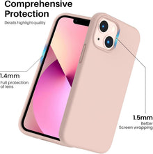 ORNARTO iPhone 13 Mini Liquid Silicone Case 5,4” Schutzhülle Sandrosa