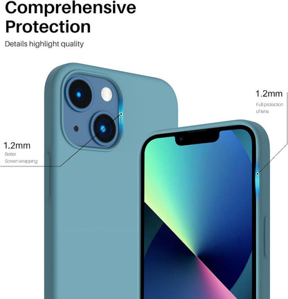 ORNARTO iPhone 13 Mini Silikon Case Schutzhülle 5,4 Zoll - Kaktus