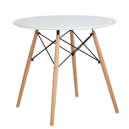 Runder Esstisch Weiß – Moderner Küchentisch 74x80cm