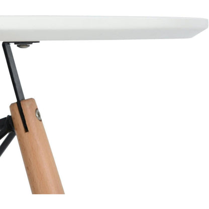 Runder Esstisch Weiß – Moderner Küchentisch 74x80cm