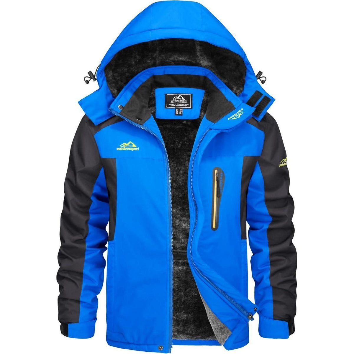 Herren Winterjacke wasserdicht & warm – Königsblau